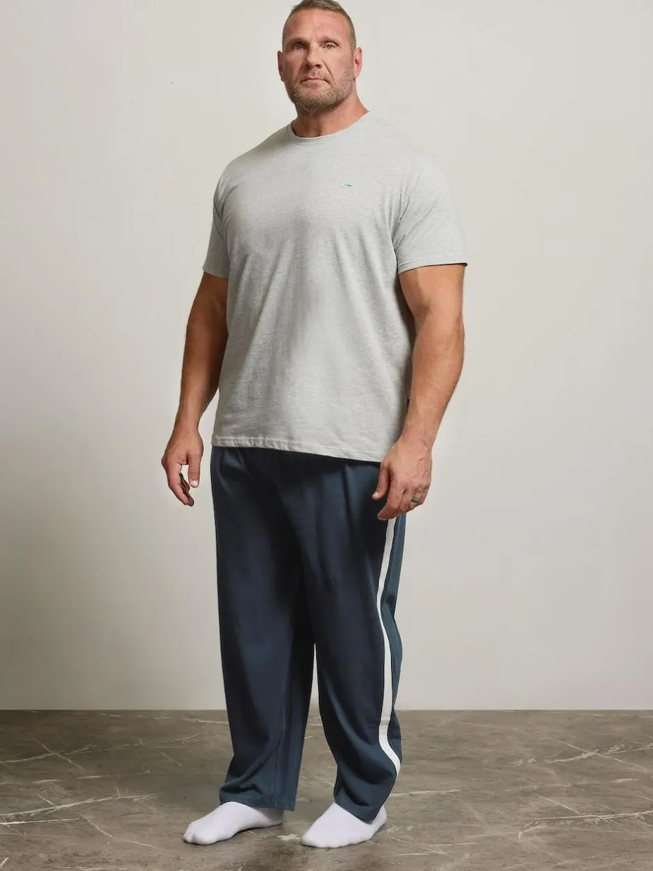 BadRhino Big & Tall Jersey Lounge Joggers Blue