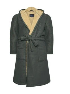 BadRhino Big & Tall Waffle Borg Robe Grey