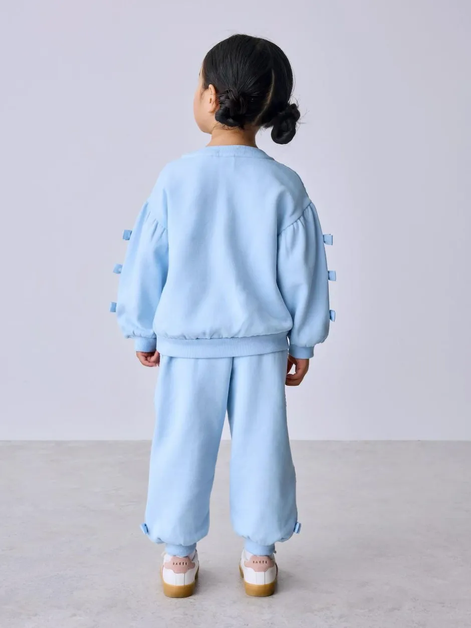 Baker by Ted Baker 2 Piece Side Bow Detail Sweat & Joggers Set Blue Online