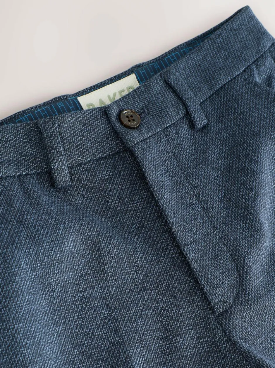 Baker by Ted Baker Blue Jersey Suit Trousers Sale