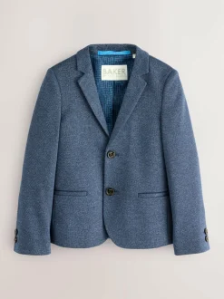 Baker by Ted Baker Blue Jersey Suit Jacket Hot