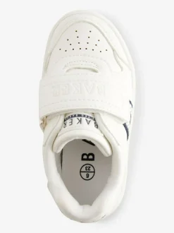 Baker by Ted Baker Boys Branded Tape Trainers White/Blue Discount