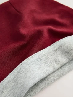 Baker by Ted Baker Burgundy Red/Grey Romper and Reversible Hat Hot