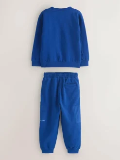 Baker by Ted Baker Cobalt Blue Oversized Sweatshirt and Joggers Set