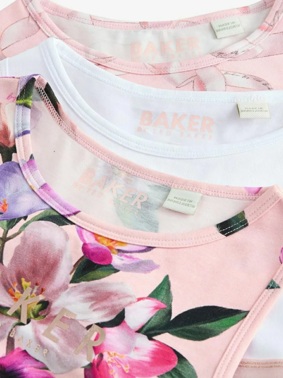 Baker by Ted Baker Crop Tops 3 Pack Pink Online