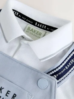 Baker by Ted Baker Dungarees And Polo Shirt Set Blue Discount