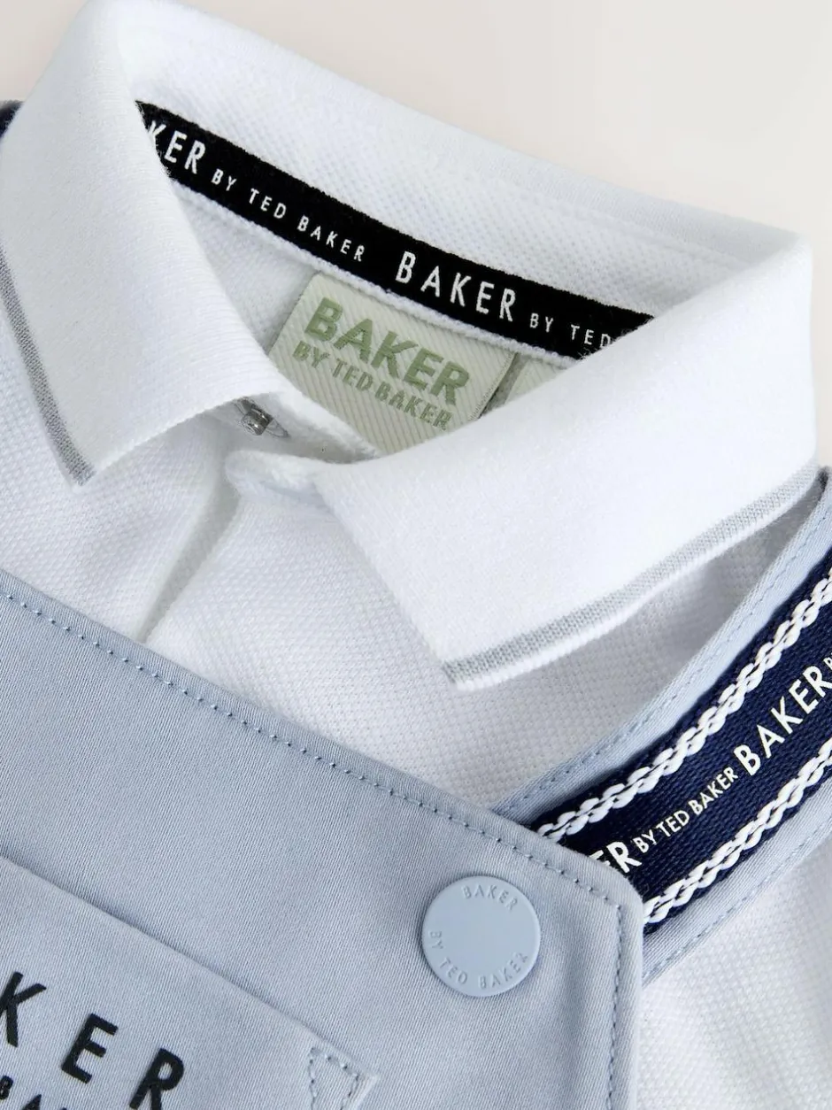 Baker by Ted Baker Dungarees And Polo Shirt Set Blue Discount