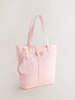 Baker by Ted Baker Embossed PU Tote Bag Pink New