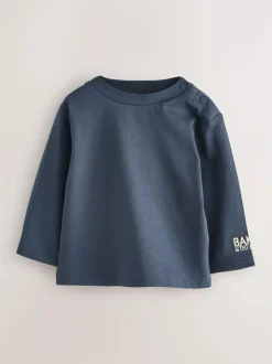 Baker by Ted Baker Long Sleeve T-Shirt and Striped Dungarees Set Outlet