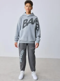 Baker by Ted Baker Oversized Graphic Hoodie and Joggers Set Grey Best