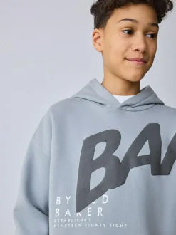 Baker by Ted Baker Oversized Graphic Hoodie and Joggers Set Grey Best