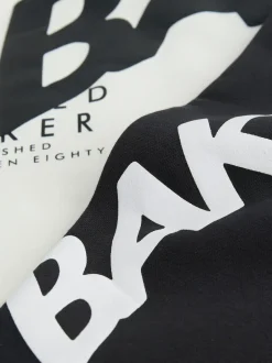 Baker by Ted Baker Oversized Graphic Hoodie and Joggers Set White
