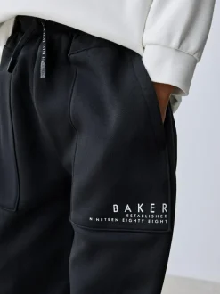 Baker by Ted Baker Oversized Graphic Hoodie and Joggers Set White