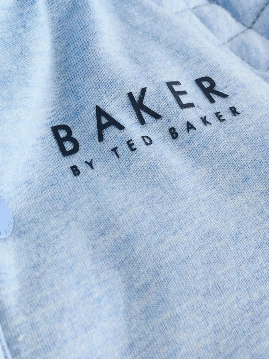 Baker by Ted Baker Quilted Jacket T-Shirt and Trousers 3 Piece Set Blue Sale