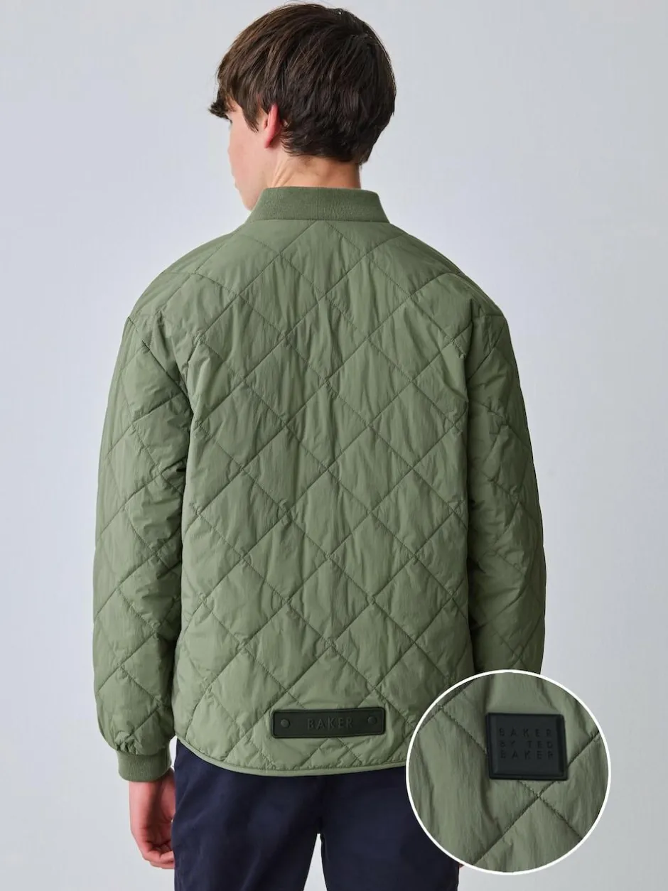 Baker by Ted Baker Sage Green Quilted Jacket Best
