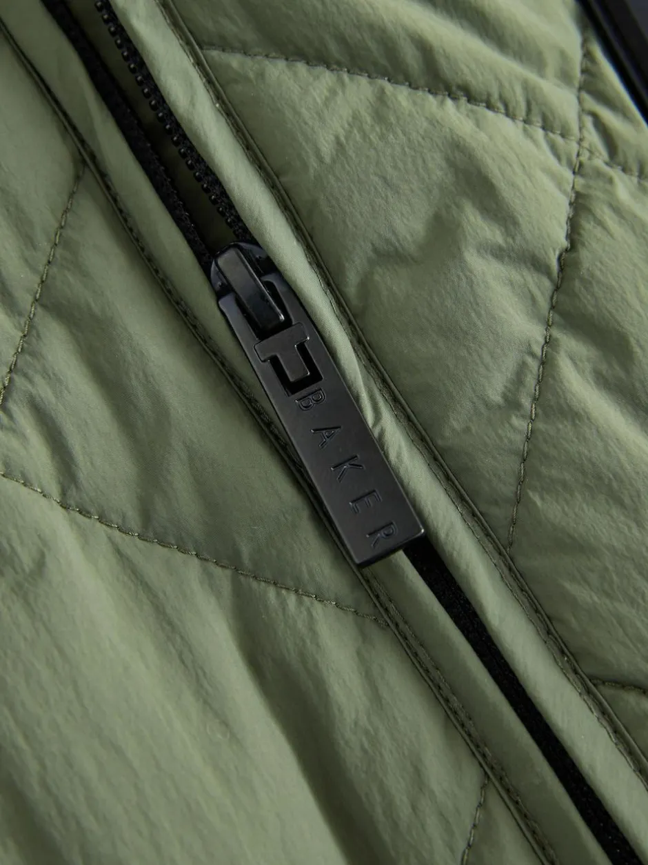 Baker by Ted Baker Sage Green Quilted Jacket Best