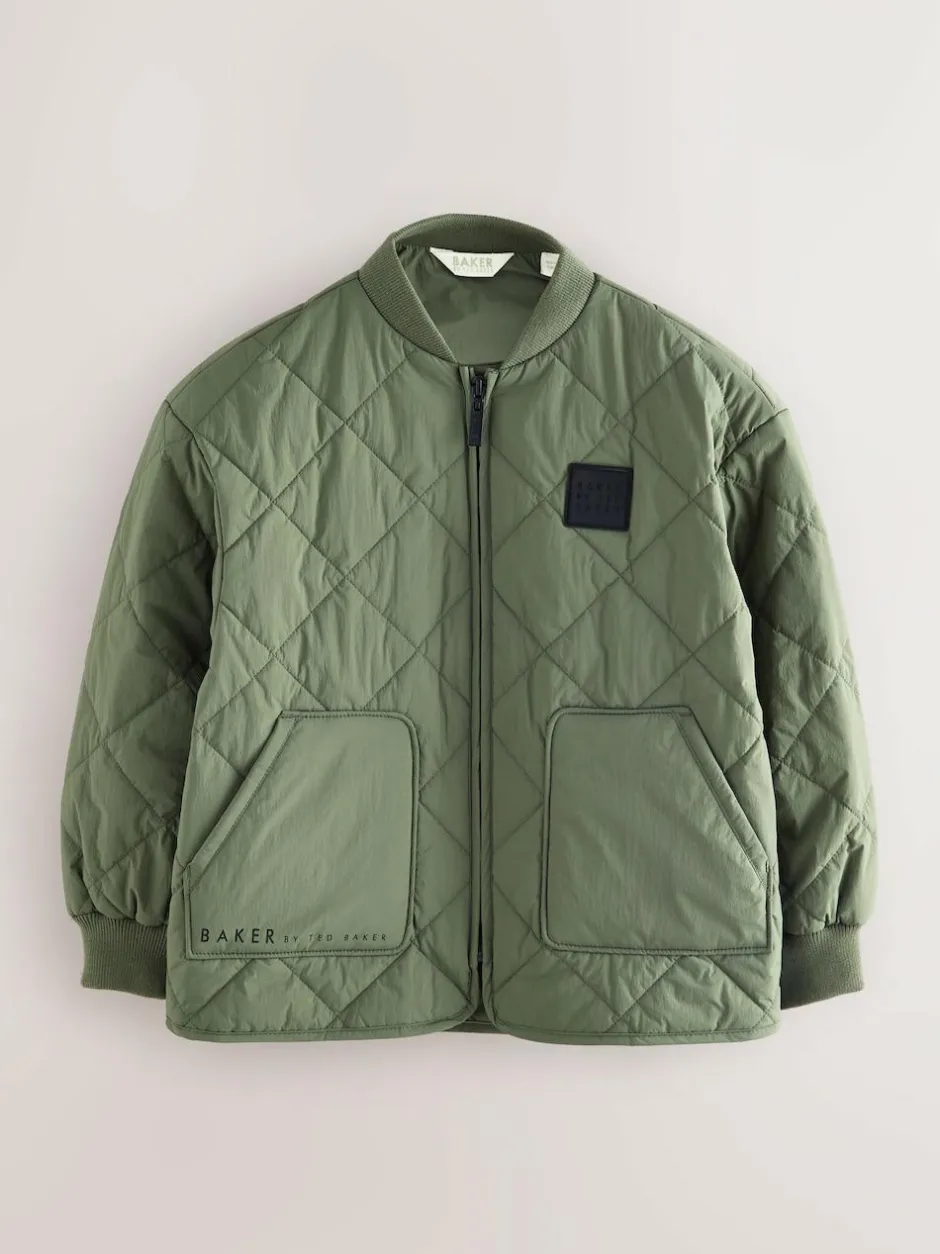 Baker by Ted Baker Sage Green Quilted Jacket Best