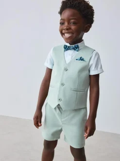 Baker by Ted Baker Shirt Waistcoat and Shorts Set Green Sale