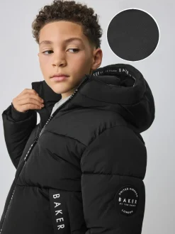 Baker by Ted Baker Shower Resistant Padded Jacket Black Hot