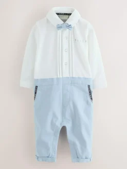 Baker by Ted Baker Smart Mockable Romper Blue