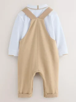 Baker by Ted Baker Stone Dungaree and Polo Shirt Set Best