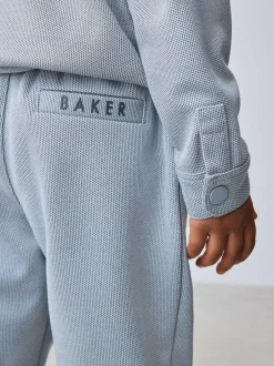 Baker by Ted Baker Textured Shacket, T-Shirt and Trousers Set
