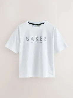 Baker by Ted Baker Textured Shacket, T-Shirt and Trousers Set