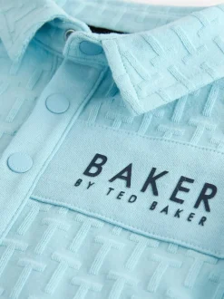 Baker by Ted Baker Textured Romper and Hat Set Blue Online