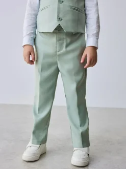 Baker by Ted Baker Waistcoat Shirt And Trousers Set Green Outlet