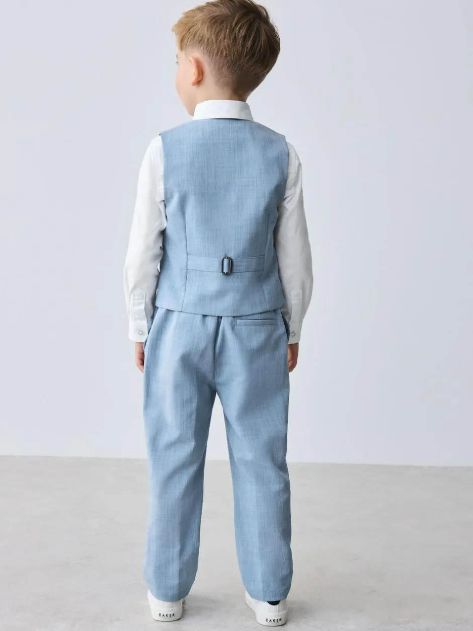 Baker by Ted Baker Waistcoat Shirt And Trousers Set Blue Sale
