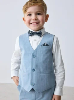 Baker by Ted Baker Waistcoat Shirt And Trousers Set Blue Sale