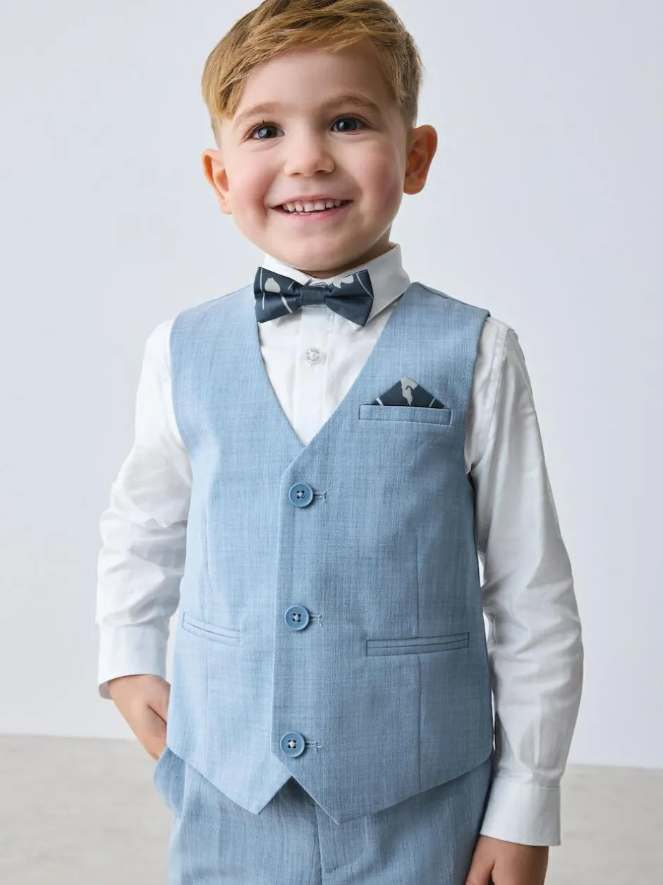 Baker by Ted Baker Waistcoat Shirt And Trousers Set Blue Sale