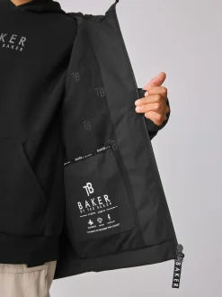 Baker by Ted Baker Waterproof Fleece Lined Coat Black Outlet