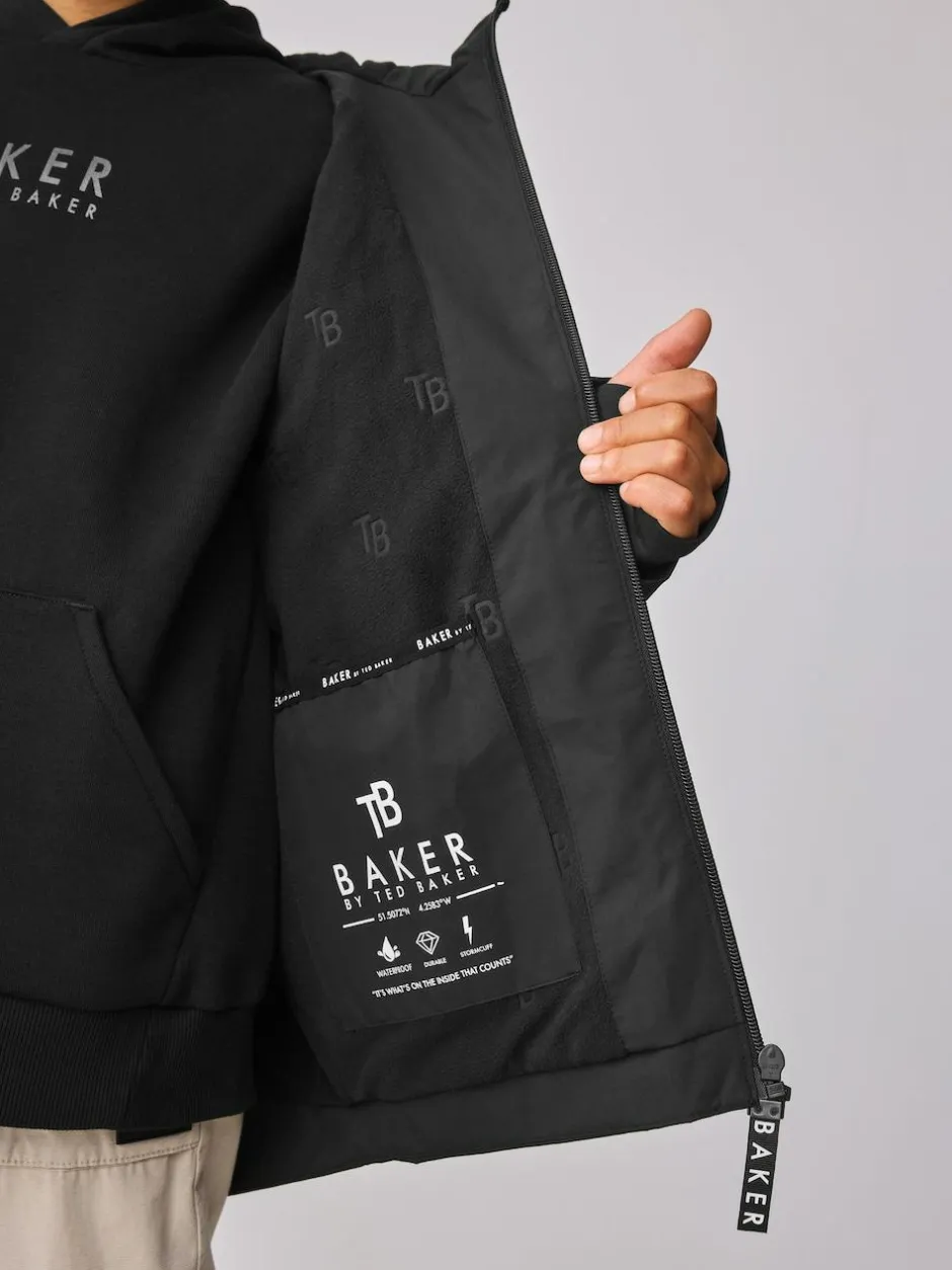 Baker by Ted Baker Waterproof Fleece Lined Coat Black Outlet