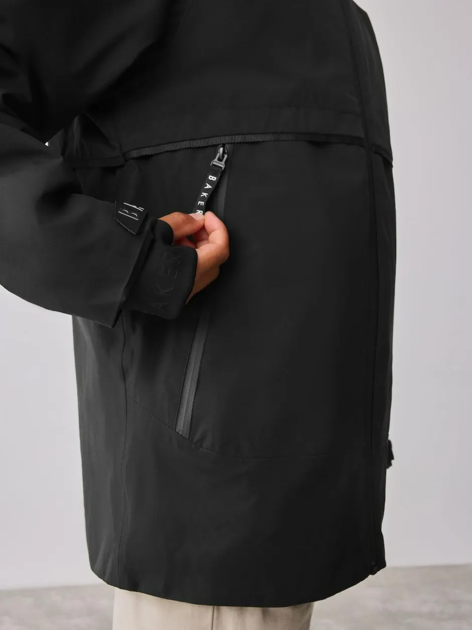 Baker by Ted Baker Waterproof Fleece Lined Coat Black Outlet