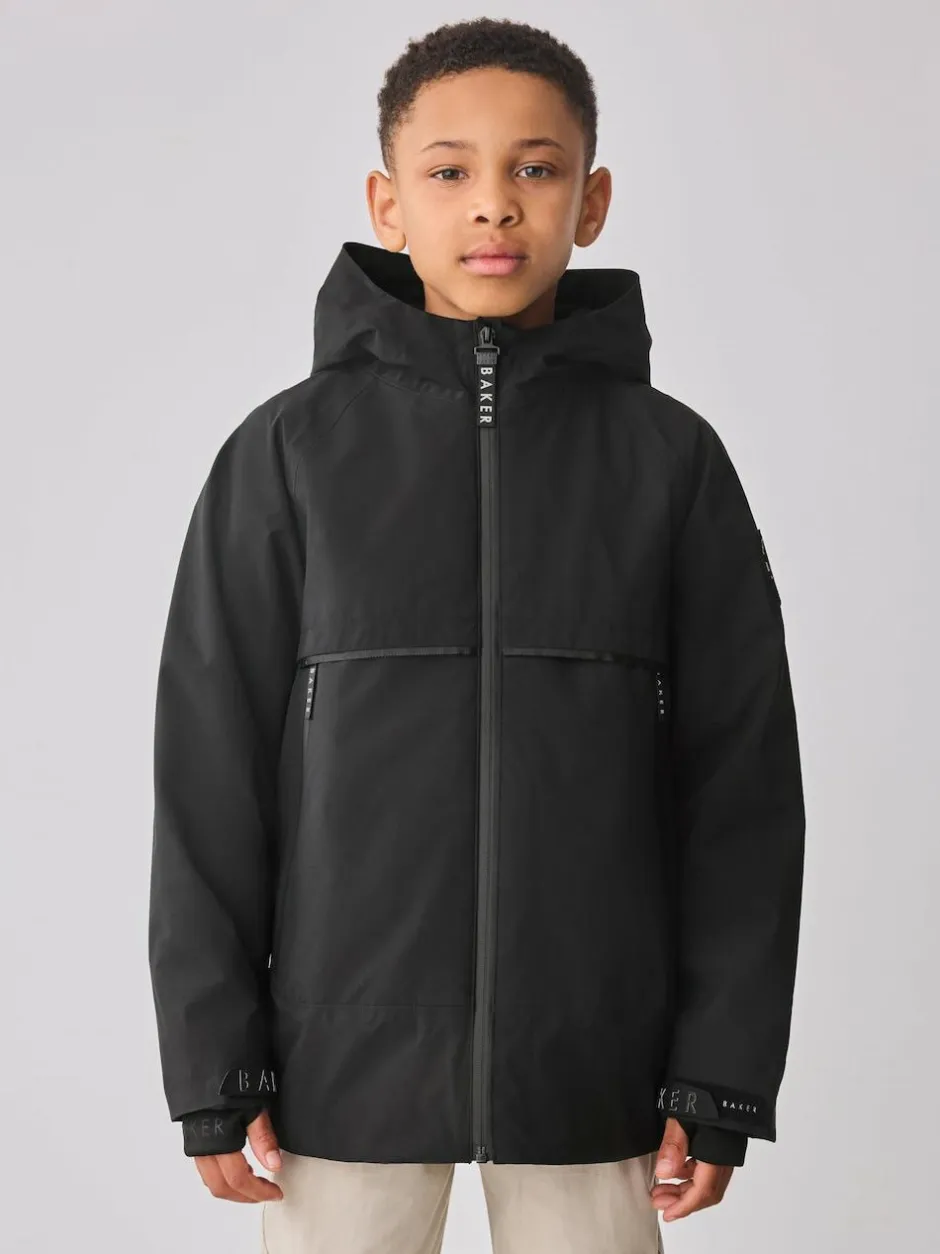 Baker by Ted Baker Waterproof Fleece Lined Coat Black Outlet
