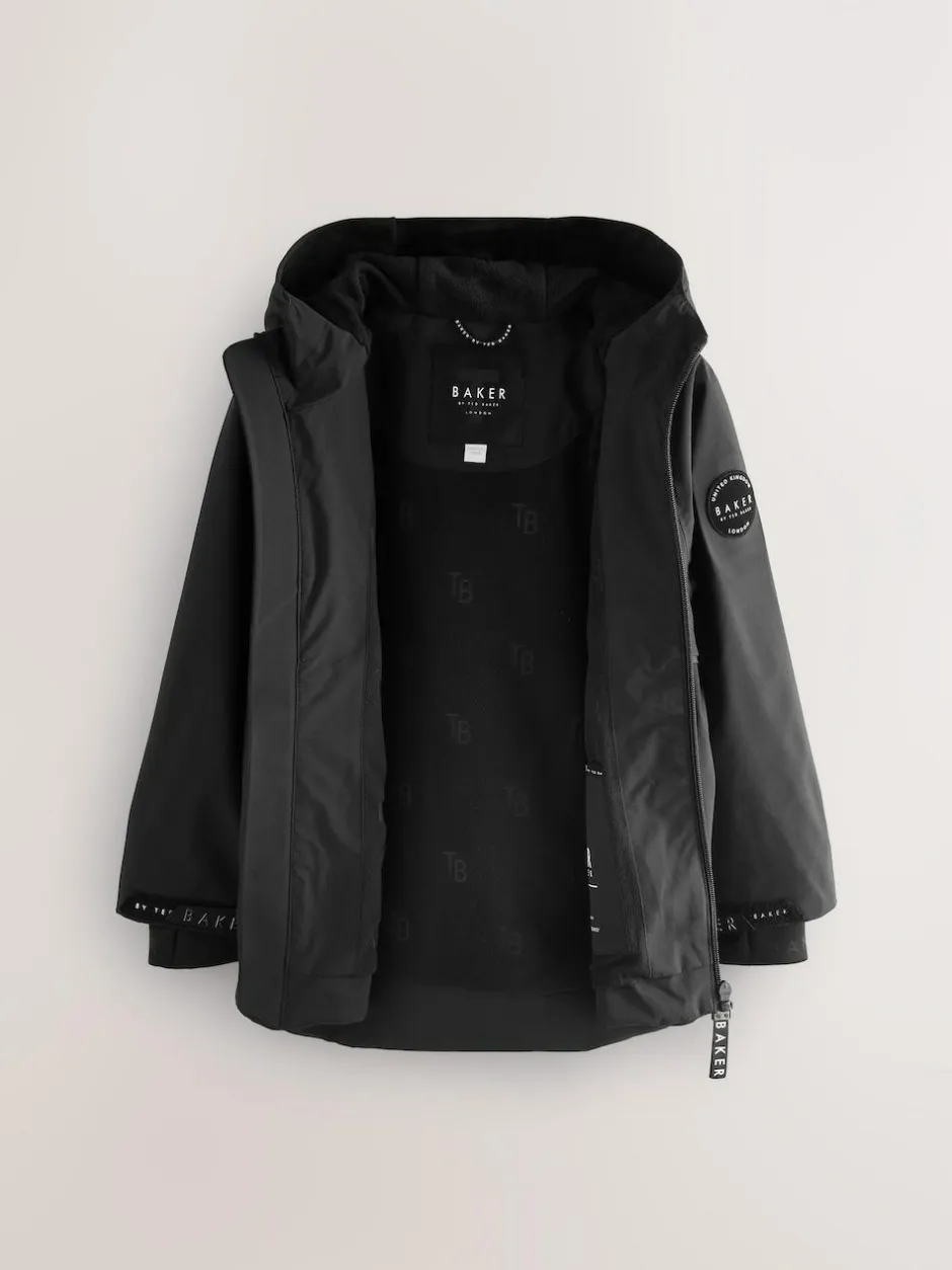 Baker by Ted Baker Waterproof Fleece Lined Coat Black Outlet
