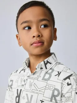 Baker by Ted Baker White Printed Shirt Outlet