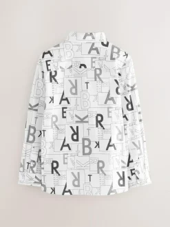 Baker by Ted Baker White Printed Shirt Outlet