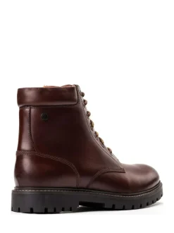 Base London Nickel 7 Eyelet Boot Brown Clearance