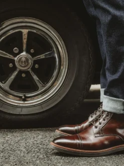 Base London Plymouth Toe Cap Boot Brown Best