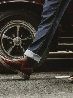 Base London Plymouth Toe Cap Boot Brown Best