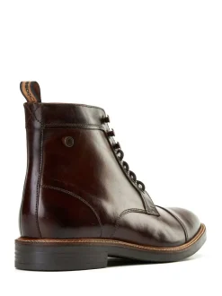 Base London Plymouth Toe Cap Boot Brown Best