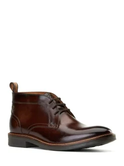 Base London Burnt Brown Lincoln Chukka Boot New