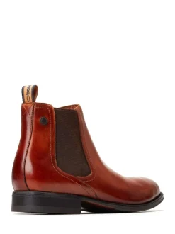 Base London Whittle Chelsea Boot Burnt Tan Brown New