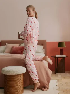 Bath & Body Works Pink Hearts Twosie Pyjamas Outlet