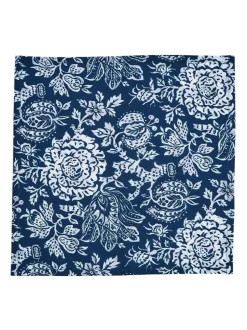 Bedeck of Belfast Set of 4 Midnight Navy Morsan 100% Cotton Napkins Sale