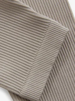Next Beige Seamless Ribbed High Waist Leggings (3-16yrs) Hot