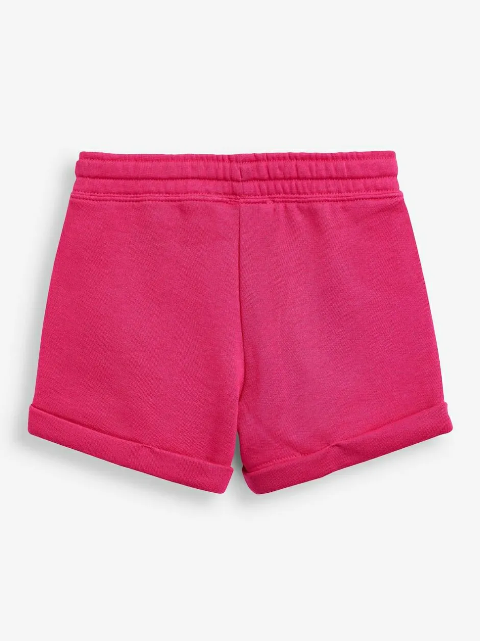 Benetton Girls 100% Cotton Jersey Shorts Dark Pink Online