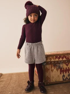 Next Berry Check Skort and Tights (3mths-7yrs) Best
